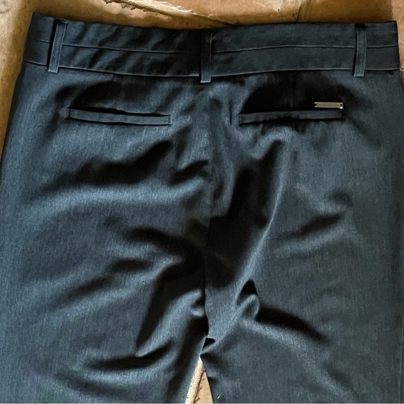 Michael Kors womens gray mid rise wide leg dress pants business casual 8 - Picture 7 of 8